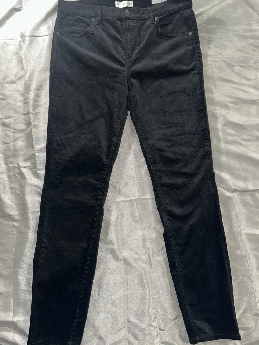 Women’s Black Slim Velvet Pants- NWT